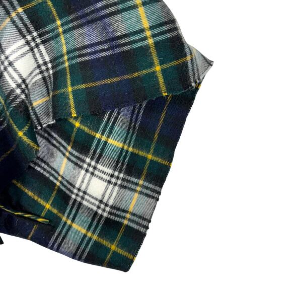 VINTAGE Christian Dior Monsieur Plaid Scarf 100% Acrylic Cashmaire Japan 55" - Picture 5 of 7